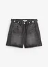 Shorts di jeans low stretch, vita media, bonprix
