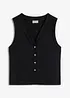 Gilet effetto maglia a coste, bonprix