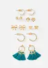 Orecchini (set 14 pezzi), bonprix