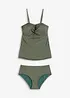 Tankini (set 2 pezzi) con filato glitterato, bonprix