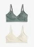 Reggiseno allattamento senza ferretto con cotone biologico (pacco da 2), bonprix