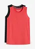 Top per sport ad asciugatura rapida (pacco da 2), bonprix