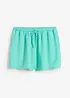 Shorts con elastico in vita in crêpe operato, bonprix