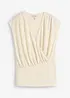 Maglia a portafoglio in misto viscosa fluente, bonprix
