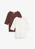 T-shirt in puro cotone biologico (pacco da 2), bonprix