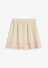 Minigonna con ricami, bonprix