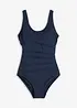 Costume intero con pieghe decorative ed effetto modellante leggero, bonprix