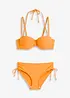 Bikini a balconcino con spalline aggiuntive da legare al collo (set 2 pezzi), bonprix
