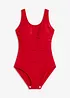 Costume intero con pieghe decorative ed effetto modellante leggero, bonprix