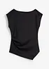 Top asimmetrico effetto neoprene, bonprix