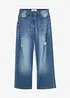 Jeans wide leg, vita media, bonprix