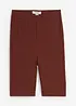 Pantaloncini in jersey a costine, vita alta, bonprix