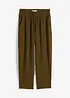 Pantaloni larghi in jersey operato, bonprix