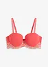 Reggiseno a balconcino con pizzo colorato, bonprix