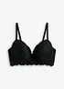 Reggiseno con coppe preformate e pizzo morbido, bonprix