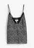Top in mesh con spalline sottili, bonprix