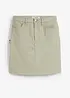 Minigonna in misto cotone elasticizzato, bonprix
