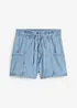 Shorts in jeans con comodo elastico, vita alta, bonprix
