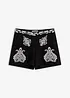 Shorts con ricami in morbido misto viscosa, bonprix