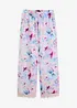 Pantaloni pigiama lunghi in satin lucido, bonprix