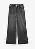 Jeans wide leg lunghi, low strech, vita media, bonprix