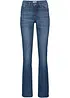 Jeans bootcut in stretch confortevole, vita media, bonprix