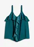 Top con spalline sottili in satin lucido, bonprix