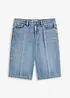 Bermuda in jeans low stretch, vita media, bonprix