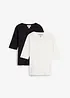 T-shirt in puro cotone biologico (pacco da 2), bonprix