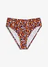 Slip per bikini sgambati a vita alta, bonprix
