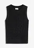 Top in maglia traforata con fili metallizzati, bonprix