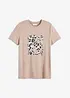 T-shirt con stampa leopardata, bonprix