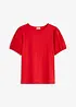 Maglia in jersey con maniche in popeline di cotone, bonprix