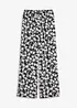 Pantaloni a palazzo in tessuto operato, bonprix
