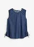 Top in jeans di cotone biologico, bonprix