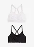 Reggiseno da allattamento senza ferretto con cotone biologico (pacco da 2), bonprix