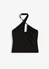 Top all'americana con spalline incrociate e cut-out, bonprix