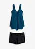 Tankini lungo con fondo a zigzag (set 2 pezzi), bonprix