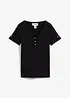 Maglia serafino in puro cotone, bonprix