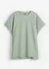 T-shirt asimmetrica in jersey di cotone pesante, bonprix