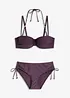 Bikini a balconcino con spalline aggiuntive da legare al collo (set 2 pezzi), bonprix