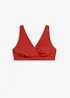 Reggiseno bustier per bikini con scollatura a V, bonprix