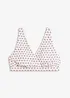 Reggiseno bustier per bikini con scollatura a V, bonprix