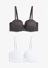 Reggiseno a balconcino con pizzo delicato (pacco da 2), bonprix