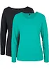 Maglia a maniche lunghe (pacco da 2), bonprix