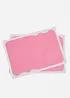 Tovagliette americane in cotone biologico con bordo colorato (pacco da 2), bonprix