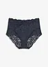 Panty a vita alta in pizzo delicato, bonprix