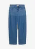 Jeans barrel, vita media, bonprix