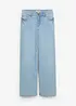 Jeans straight loose, vita media, bonprix