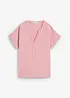 Blusa a maniche corte in mussola, bonprix